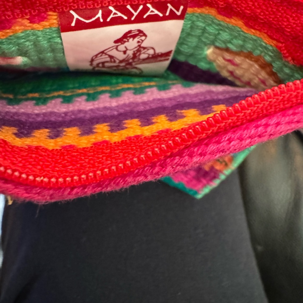Mayan Hands Multicolor Patterned Pouch - Picture 3 of 3